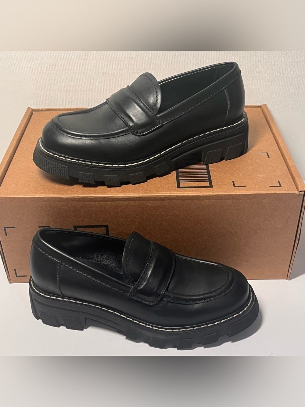 La Canadienne Douglas Leather Chunky Penny Loafers